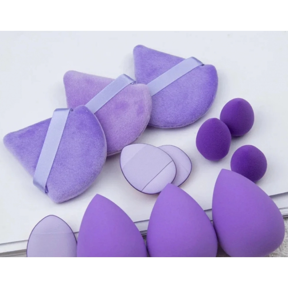 12pcs Makeup Sponge Blender Beauty Egg Soft Cosmetic Puff Foundation Sponges Powder Puff Women Make Up Accessories Beauty Tools