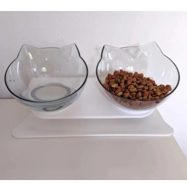 Non-Slip Double Cat Bowl Dog Bowl With Stand Pet Feeding Cat Water Bowl For Cats Food Pet Bowls For Dogs Feeder Product Supplies
