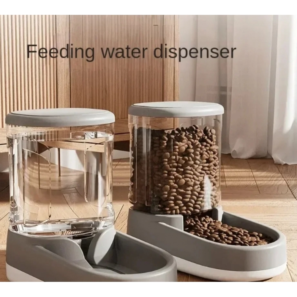 Pet Automatic Feeder Cat Food Bowl Things for Cats Puppy Bowl Feeding Watering Supplies Drinker Dog Food Storage Dispenser