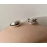 925 Sterling Silver Irregular Water Droplets Cross Ring Female Simple Retro Style Handmade Jewelry