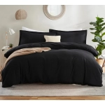 Washed Cotton Bedding Sets Duvet Cover Set Soild Color for Hotel Bedroom Brushed Quilt Cover Pillowcase Flat Sheet Bed Linen Ins